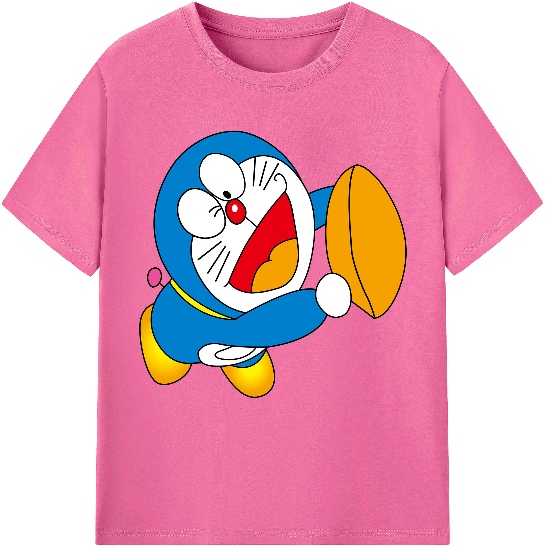 （画像用） ドラえもん Doraemon レディースカジュアルプリントTシャツ（綿100％）